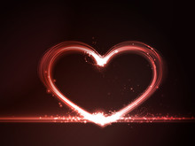 Red Glowing Heart