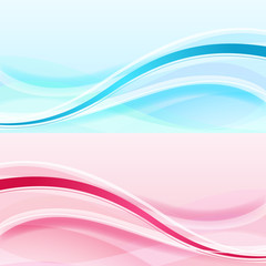 Wall Mural - Abstract waves vector background