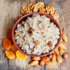 Wall Mural - Porridge with nuts