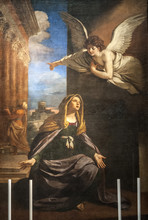 Annunciation - Painting In The San Nicola Church Of Tolentino