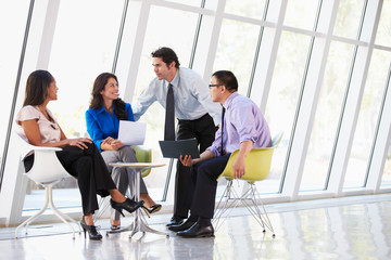 Wall Mural - Businesspeople Having Meeting In Modern Office