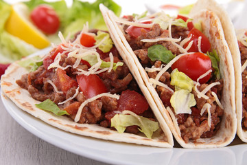 Sticker - beef taco