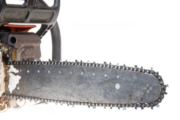 Chainsaw isolated on white