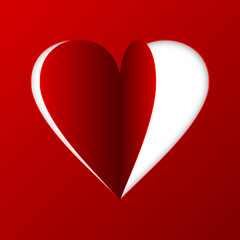 Poster - valentine day vector background with heart