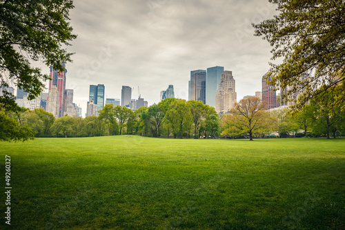 Fotografía Central park at rainy day