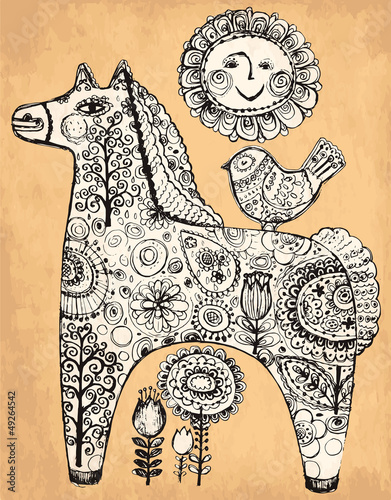 vector-hand-drawn-illustration-with-horse