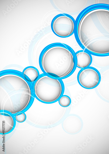 Fototapeta do kuchni Abstract background with blue circles