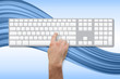 © WavebreakmediaMicro - Hand pressing key on blank keyboard