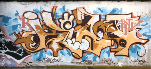 Obraz w ramie graffiti55