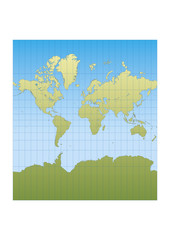 Wall Mural - New mercator