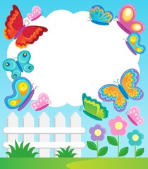 Wall Mural - Butterfly theme frame 1