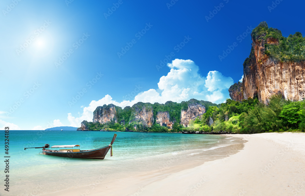 Foto-PVC Boden - Railay beach in Krabi Thailand
