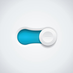 Fototapete - White and blue button - switch