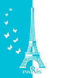 Fototapeta Boho - Paris cards as symbol love and romance travel