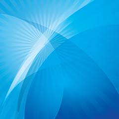 Poster - Abstract blue wave background