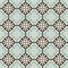 Poster - vintage seamless pattern with Victorian motif