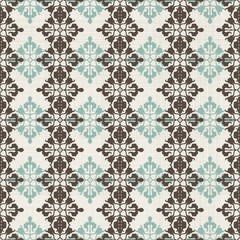 Poster - vintage seamless pattern with Victorian motif