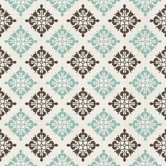 Poster - vintage seamless pattern with Victorian motif