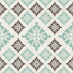 Poster - vintage seamless pattern with Victorian motif
