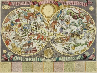 Wall Mural - vintage celestial map