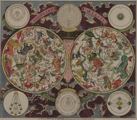vintage celestial map