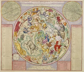 Wall Mural - vintage stellar map