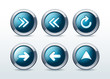 © natashasha - Web navigation icons set vector illustration
