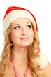 © shefkate - Portrait of a beautiful woman wearing a santa hat