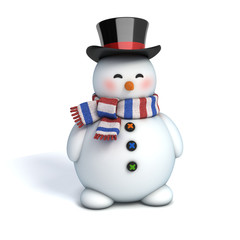 Aufkleber - snowman