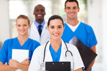 Wall Mural - group of healthcare professionals in hospital