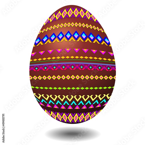 Uovo Pasqua Cioccolato Decorato-Chocolate Easter Egg Decorated