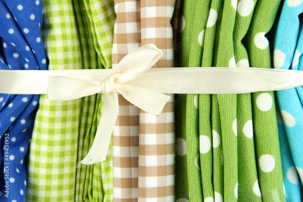 Color mottled fabrics close-up background