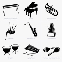 Wall Mural - Musical instruments