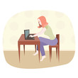 © sabelskaya - Girl with laptop