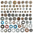 Screws head nut bolt and washer collection set