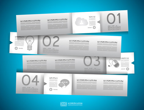 Infographic design - original paper tags