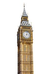 Big Ben Isolated on White background