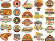 American vintage shops sign boards collection