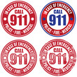 Call 911 Emergency Stamps
