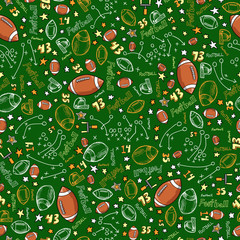 Football Sports Seamless Pattern Vector