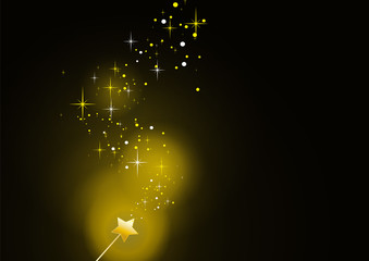Fototapete - wand gold sparkles 1