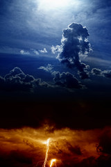 Wall Mural - Dramatic moody sky