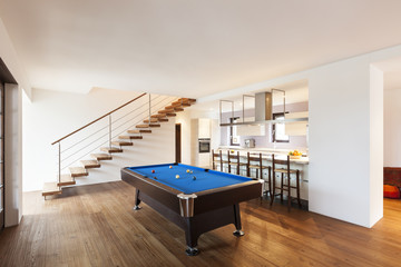 Wall Mural - interior, room with billiard