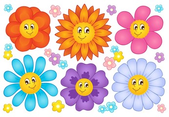Poster - Cartoon flowers collection 2