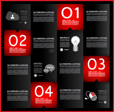 Infographic template design - Original geometrics