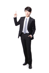 Wall Mural - asian businessman standing full length