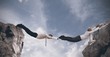 © alphaspirit - Business bridge. Concept of partnership
