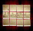 Vintage Chicago Pictures on Wooden Table