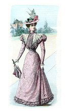 Lady In Pink Dress