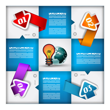 Infographic design - original geometrics